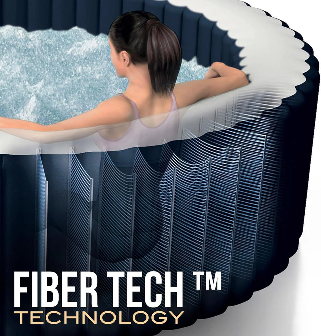 Intex SPA Dmuchane 4 Osobowe Bubble Massage Granatowe (55084)