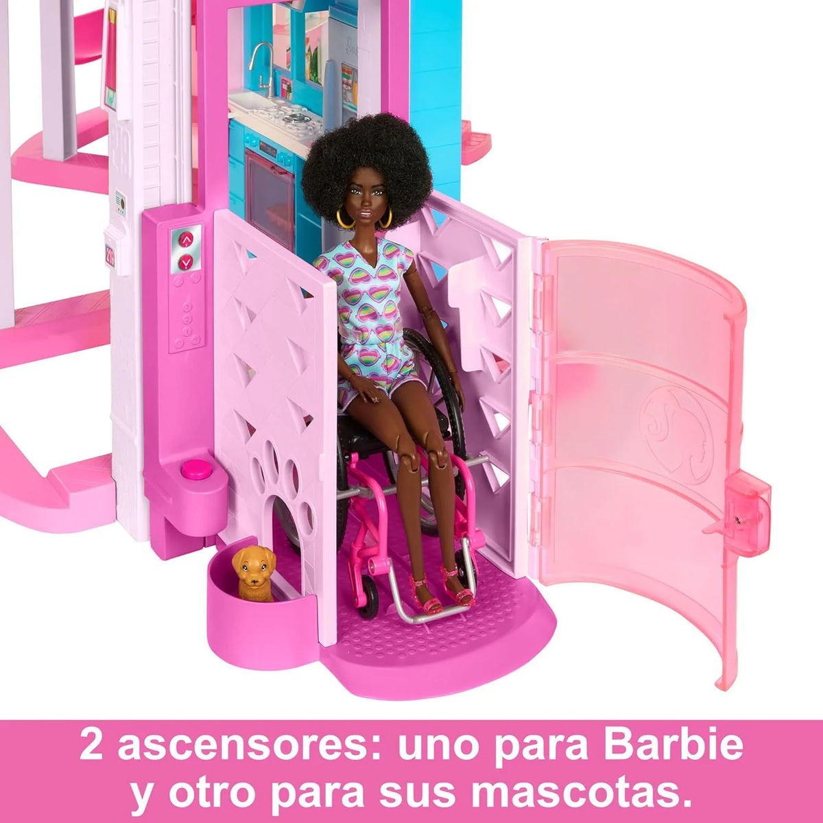 Barbie Dreamhouse 2023 3-piętrowy domek dla lalek z ponad 75 meblami i akcesoriami, od 3 lat (Mattel HMX10)