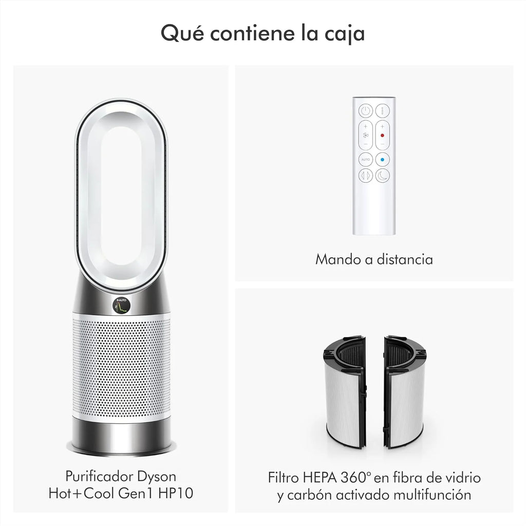 Oczyszczacz Hot+Cool™ Gen1 HP10 – oczyszczanie, ogrzewanie i chłodzenie (srebrny)