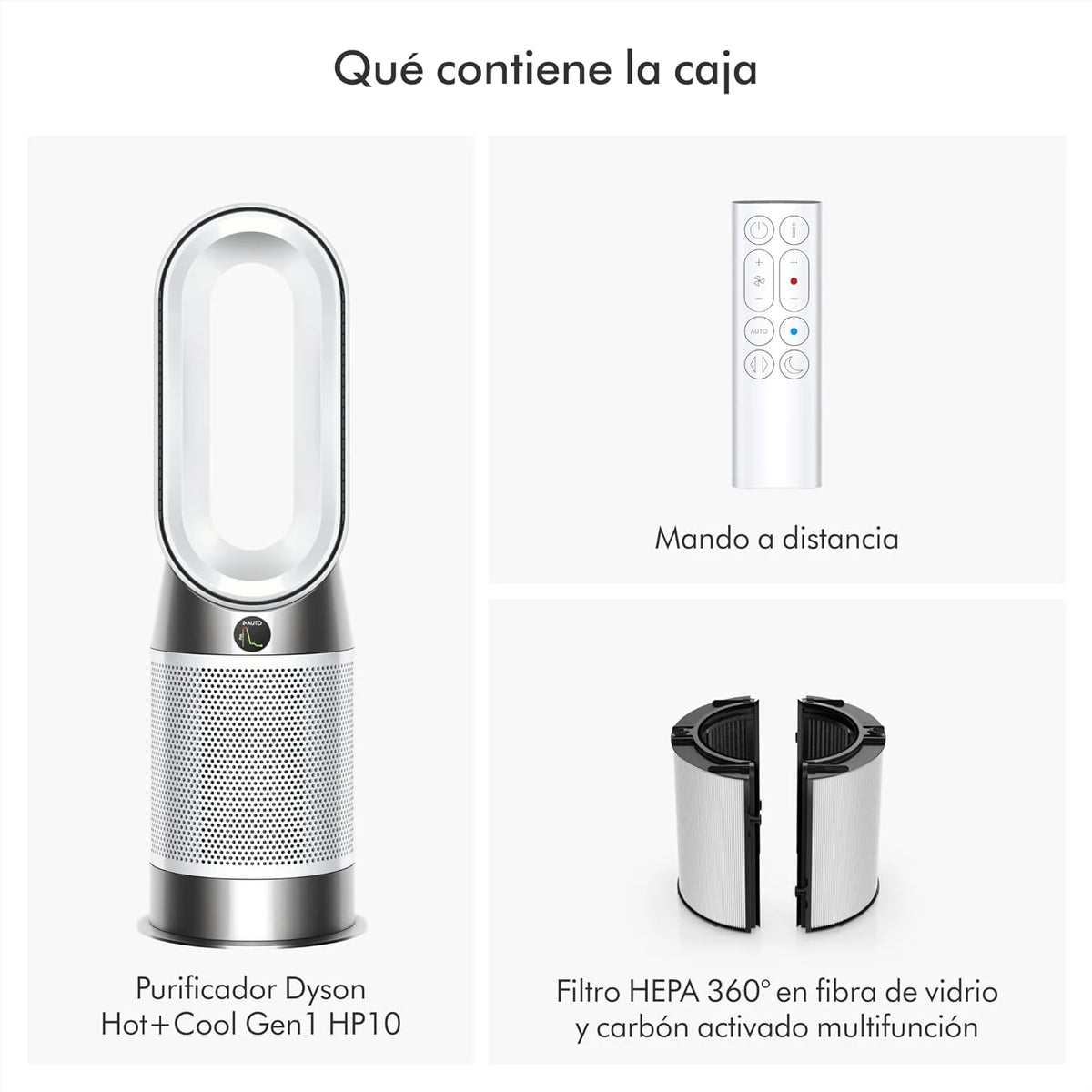 Oczyszczacz Hot+Cool™ Gen1 HP10 – oczyszczanie, ogrzewanie i chłodzenie (srebrny)