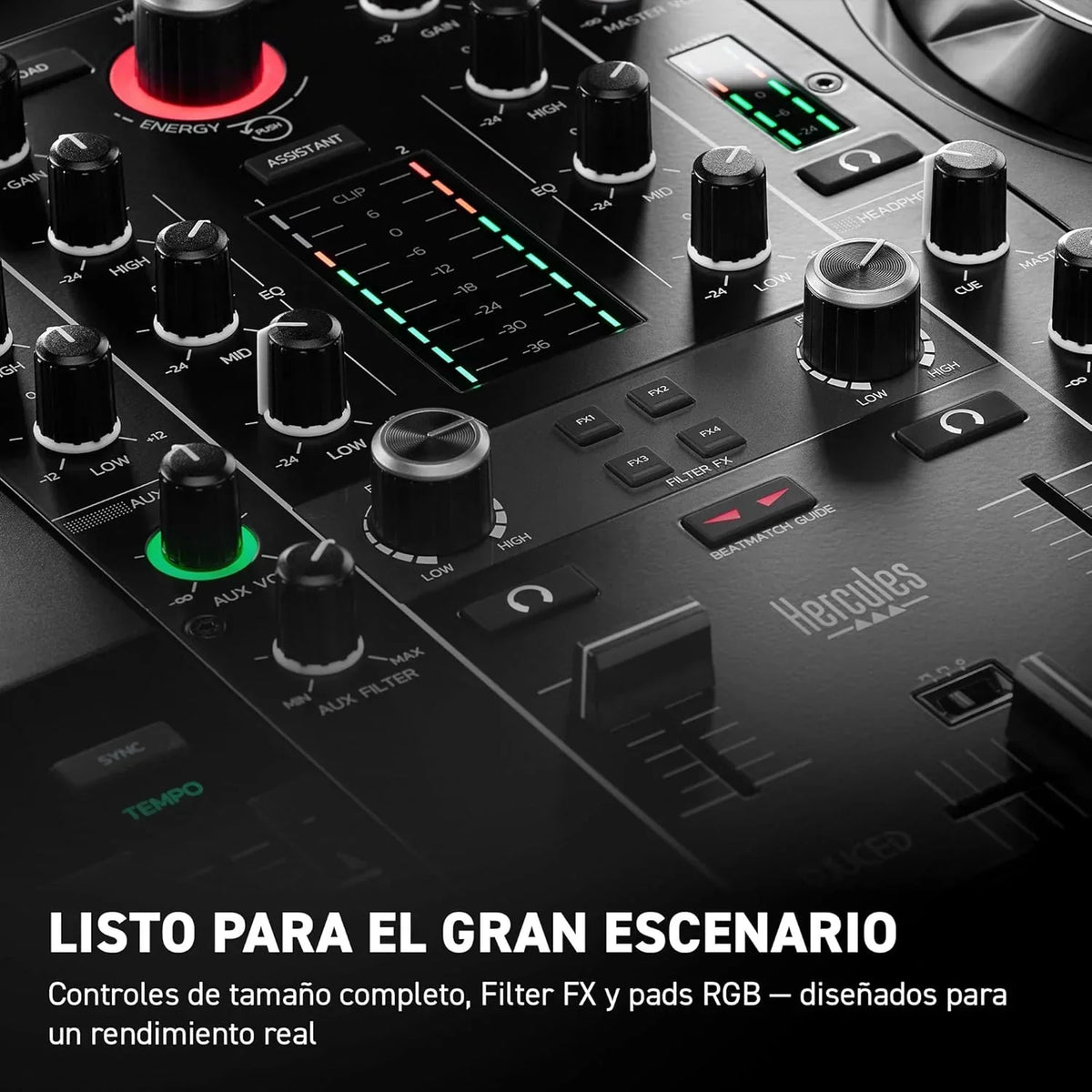Hercules DJControl Inpulse 500 2-kanałowy kontroler DJ USB dla Serato DJ Lite i DJUCED