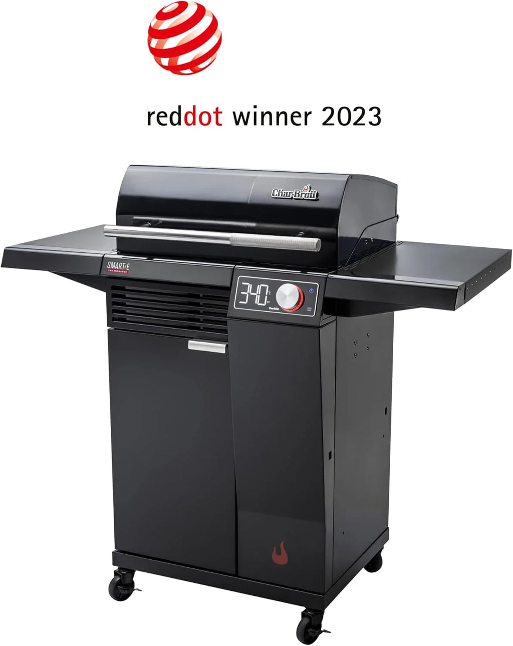 Char-Broil Grill Elektryczny SMART-E - Grill z E-POWER 90-370°C, precyzyjna kontrola temperatury, funkcja czyszczenia - Idealny do gotowania na świeżym powietrzu, w ogrodzie i na patio