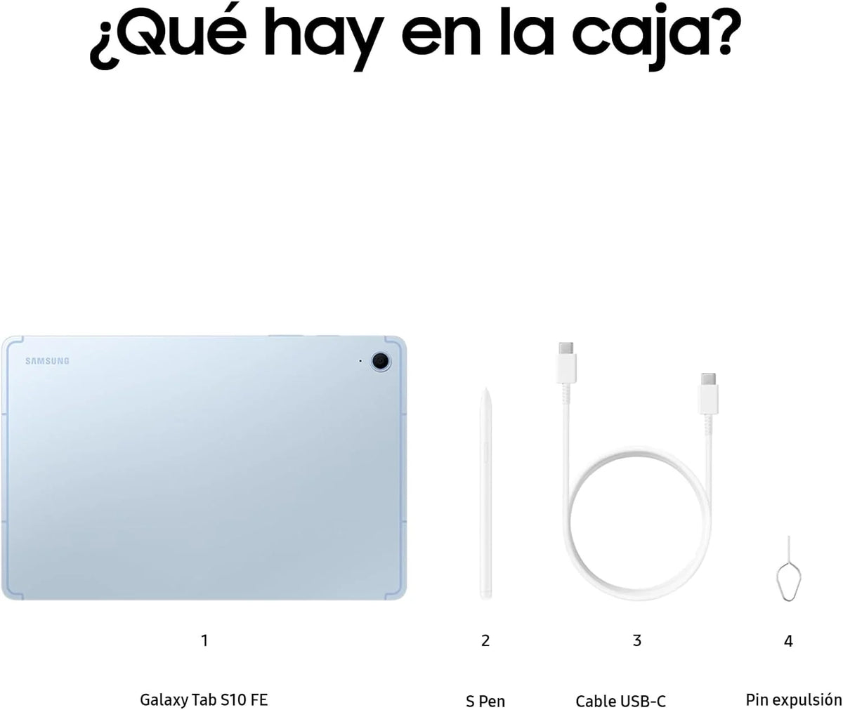 Galaxy Tab S10 FE 256GB, Tablet z Androidem + rysik S Pen, Galaxy AI, 8GB RAM, Ekran 10,9", Bateria o długiej żywotności, Kolor niebieski, 3 lata gwarancji producenta + 1 rok dodatkowo