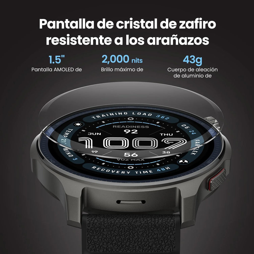 Amazfit Balance 2 Smartwatch Męski 47 mm, Wyświetlacz AMOLED 1,5" ze Szkła Szafirowego, Smartwatch z NFC, GPS, Bateria 21 Dni, Ponad 170 Trybów Sportowych, Hyrox, Golf, dla Androida i iPhone'a