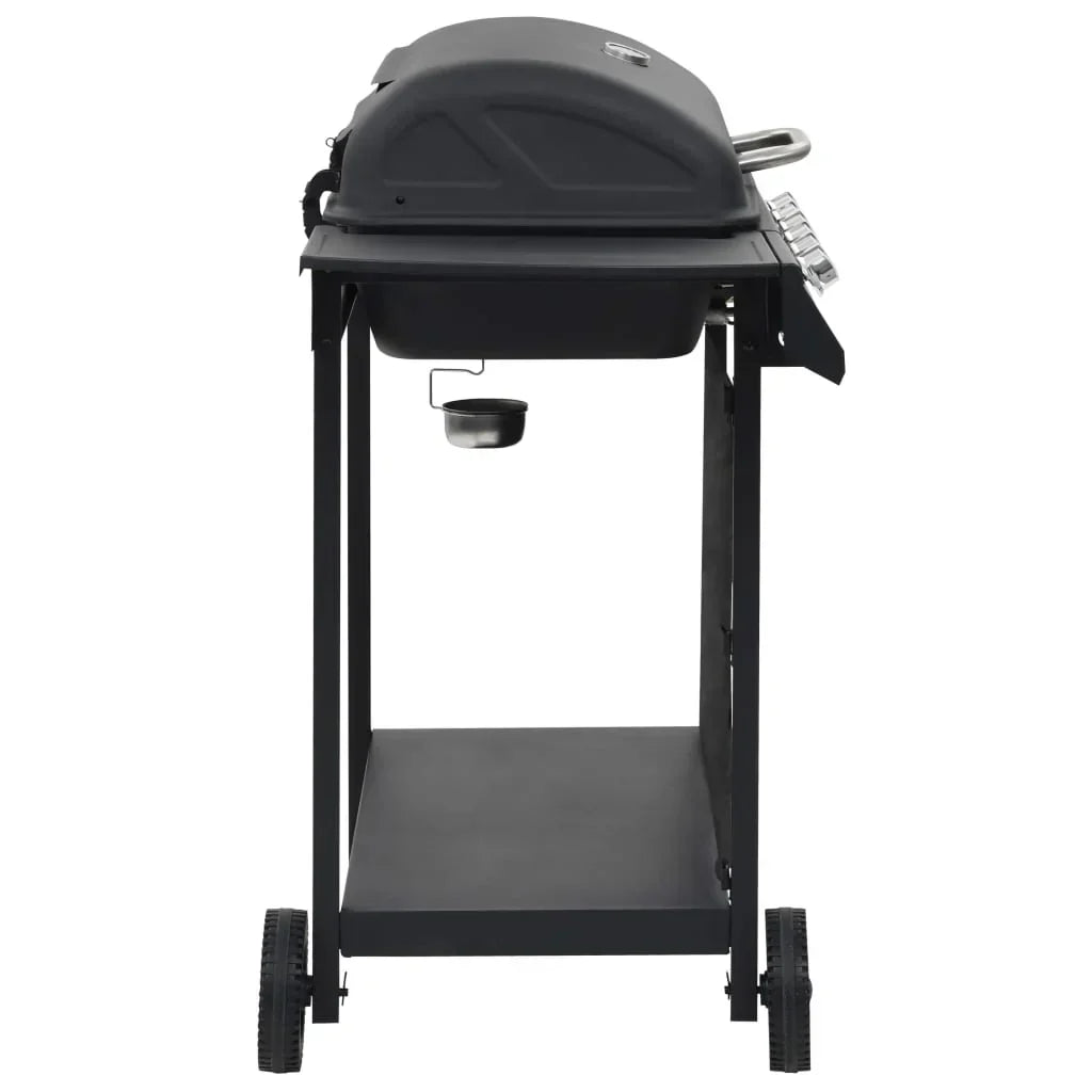 2026 Czarny przenośny grill gazowy z 6 palnikami ze stali V3794
