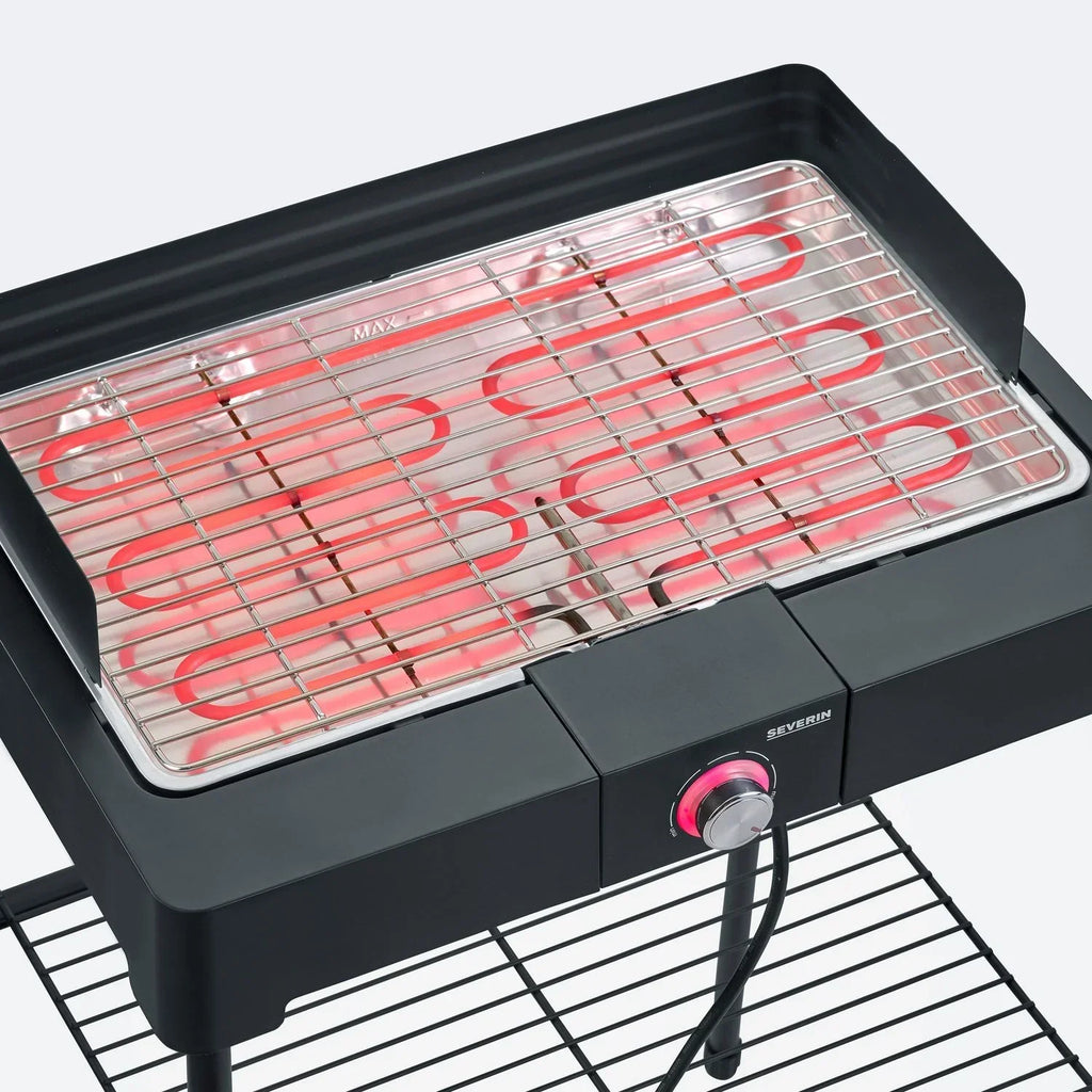 Grill elektryczny z nóżkami czarny 2200 W PG 8566 Severin