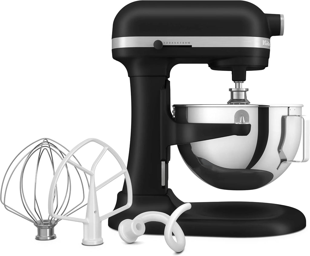 KitchenAid Heavy DUTY, planetarny z podnoszoną misą 5,2 L – czarny matowy 5 KSM55SXXEBM