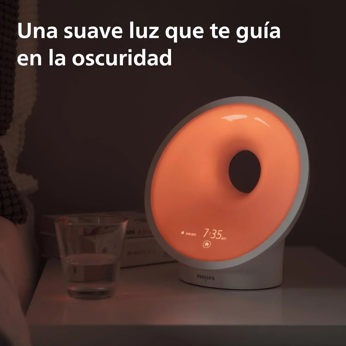 Philips Wake-up Light HF3651/01 Budzik imitujący światło słoneczne, Wiele opcji światła i dźwięku, Światło nocne i radio FM, z ładowarką mobilną, Tworzywo sztuczne, Biały, 12 x 19 x 19 cm, 1 kg