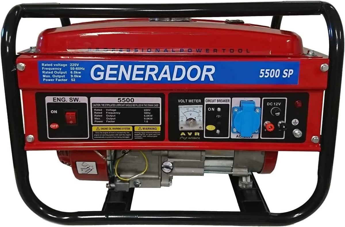 Jednofazowy generator prądu benzynowy. Gwarantowana moc, prąd do 2800W w trybie jednofazowym 220V.