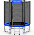 MONZANA® Trampolina ogrodowa Ø 183/244/305/366/427 cm siatka bezpieczeństwa TÜV Süd GS ochrona krawędzi drabinka zestaw kompletny