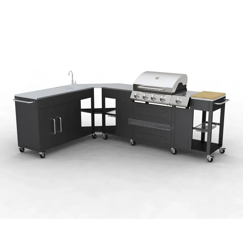 Grill gazowy Barbacoa 4+1 palniki VidaXL