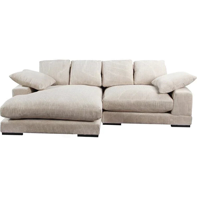 Sofa z odwracalnym szezlongiem o szerokości 106 cali