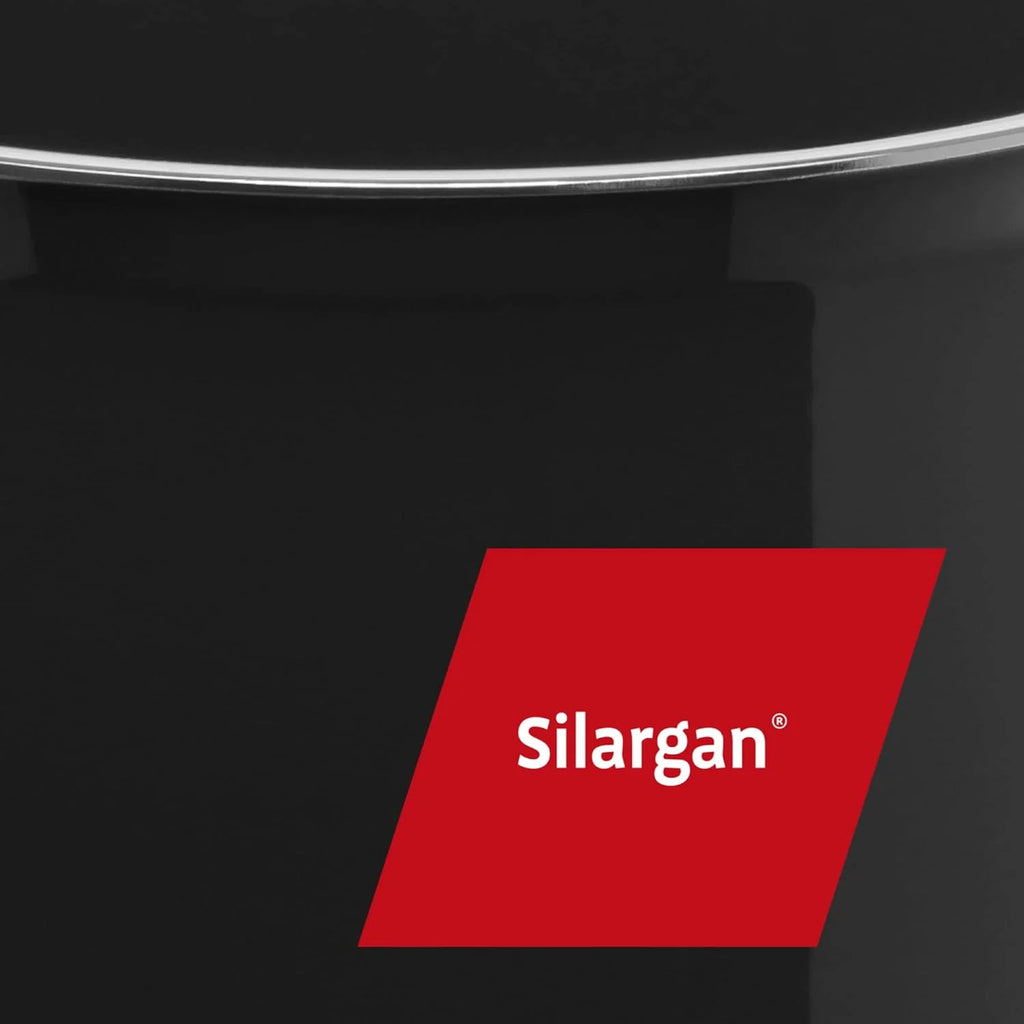 Silit Elegance Zestaw Garnków Indukcyjnych, Stal Nierdzewna 18/8, Przezroczysty/Czarny, 4 Sztuki