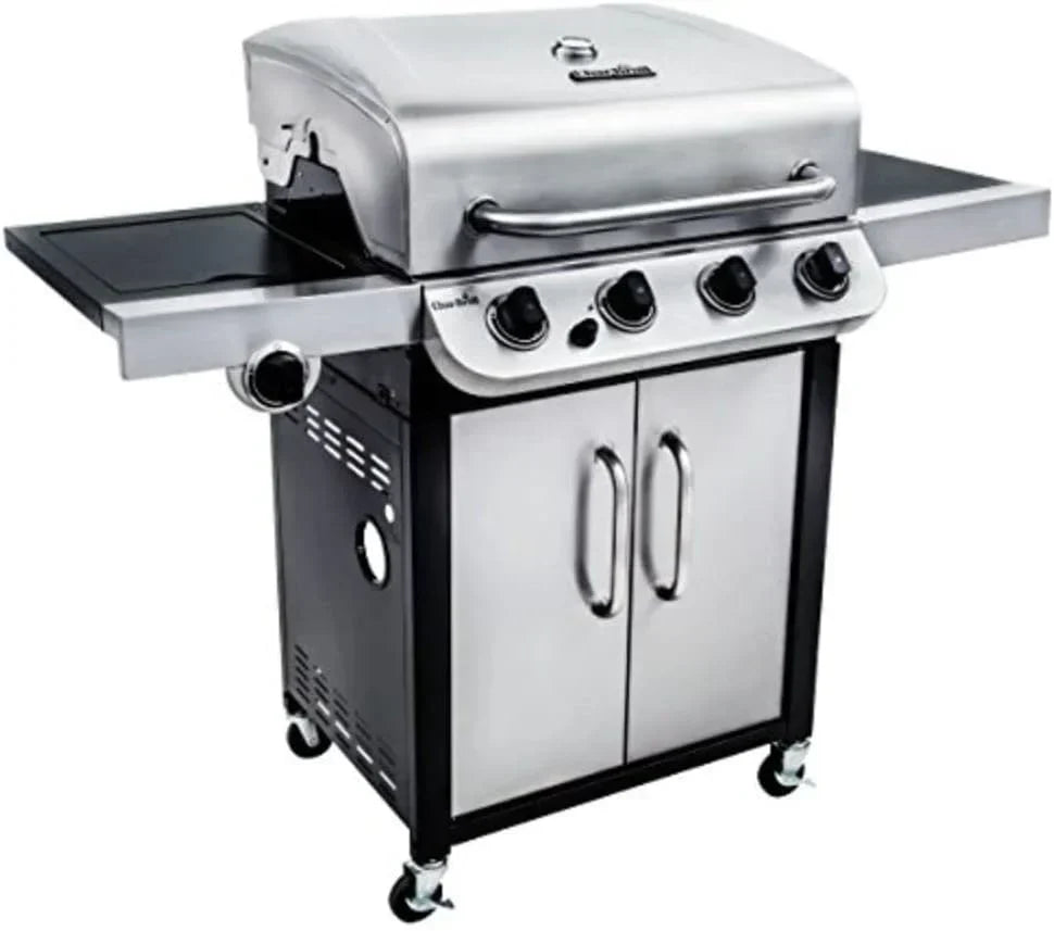 Char-Broil Convective 440 S Grill Gazowy z 4 Palnikami, Żeliwnymi Rusztami, Palnikami Ze Stali Nierdzewnej - Idealny do Gotowania na Zewnątrz, do Ogrodu i na Patio