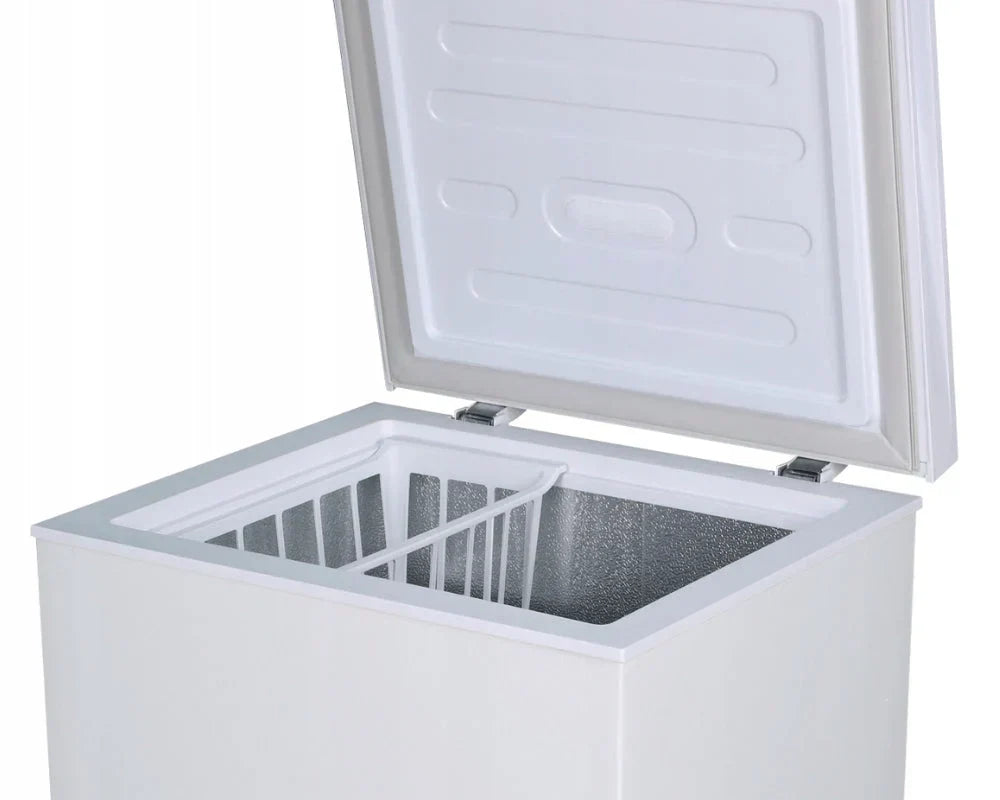 MINI CHEST FREEZER 2-IN-1 FRIDGE 100L BASKET LED WHITE