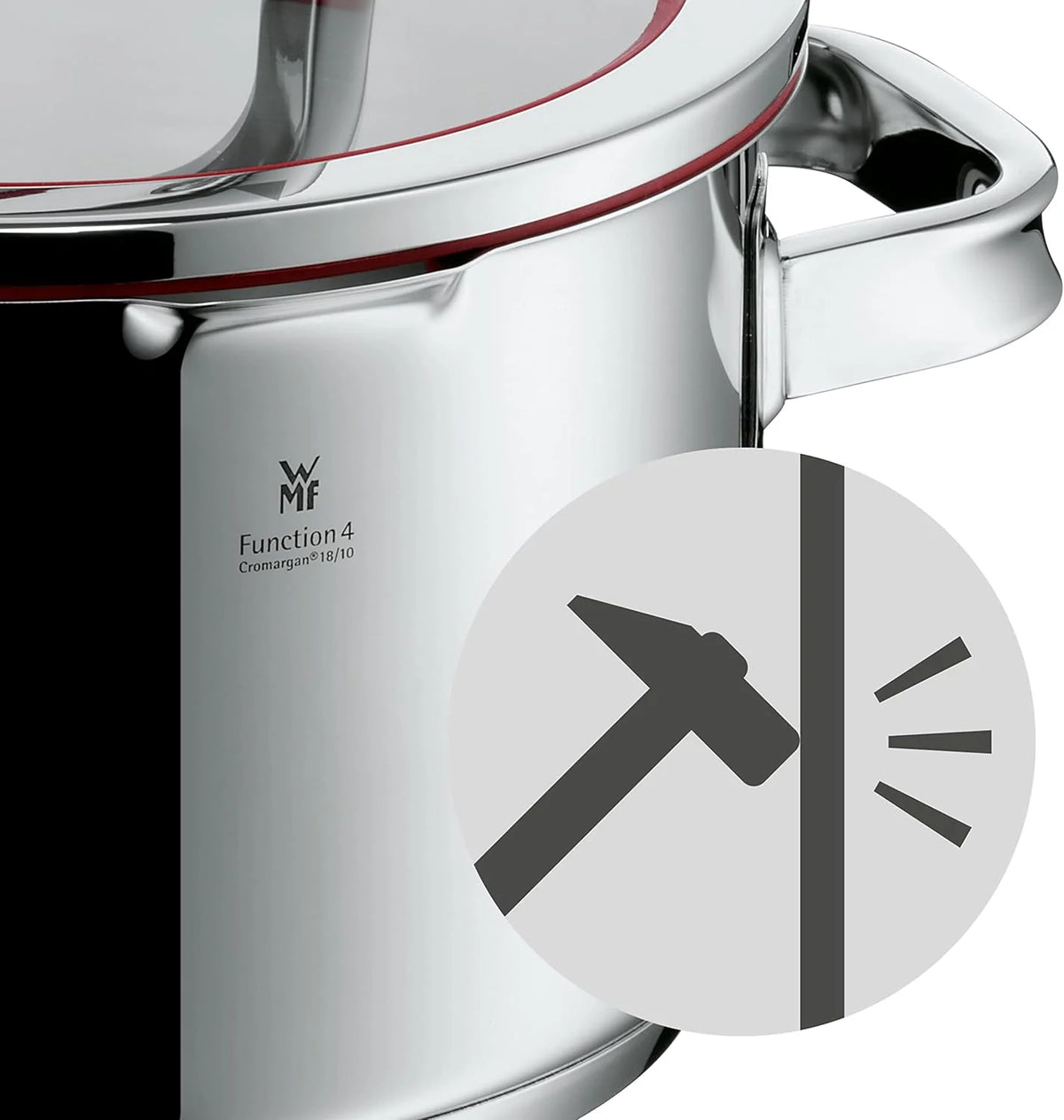 Wmf Function 4 Cookware Set, Metal, Silver, 5 Pieces