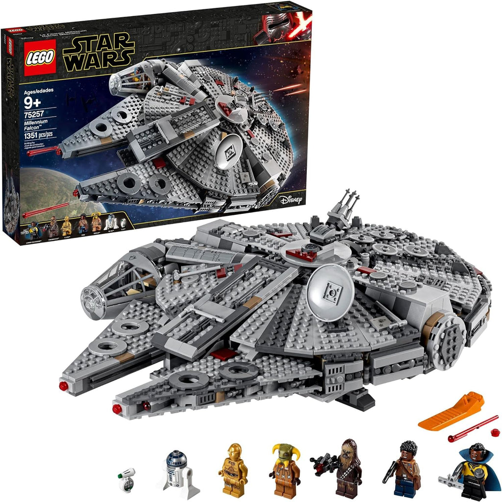 Star Wars: Skywalker. Odrodzenie — Sokół Millennium 75257 Model statku kosmicznego z klocków z minifigurkami, nowość 2019 (1351 elementów)