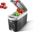 Lodówka przenośna AAOBOSI 15 litrów, lodówka kompresorowa 12V 24V DC, z zakresem chłodzenia od +20℃ do -15℃ do samochodu, ciężarówki, łodzi i kampera