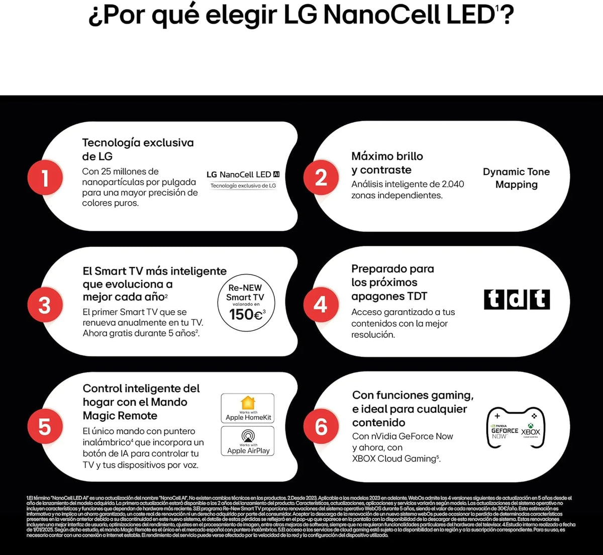 43NANO80A6B - Telewizor 43", 4K NanoCell, Smart TV, LED AI, WebOS 25, Wydajny i Inteligentny Procesor, Super Upscaling, Dolby Digital Plus, Alexa/Asystent Google, Czarny
