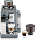 De'Longhi Rivelia EXAM440.55.G, Ekspres automatyczny z LatteCrema Hot, Automatyczny spieniacz do mleka, Kompaktowy rozmiar, 16 przepisów, Kolorowy ekran dotykowy, Szary