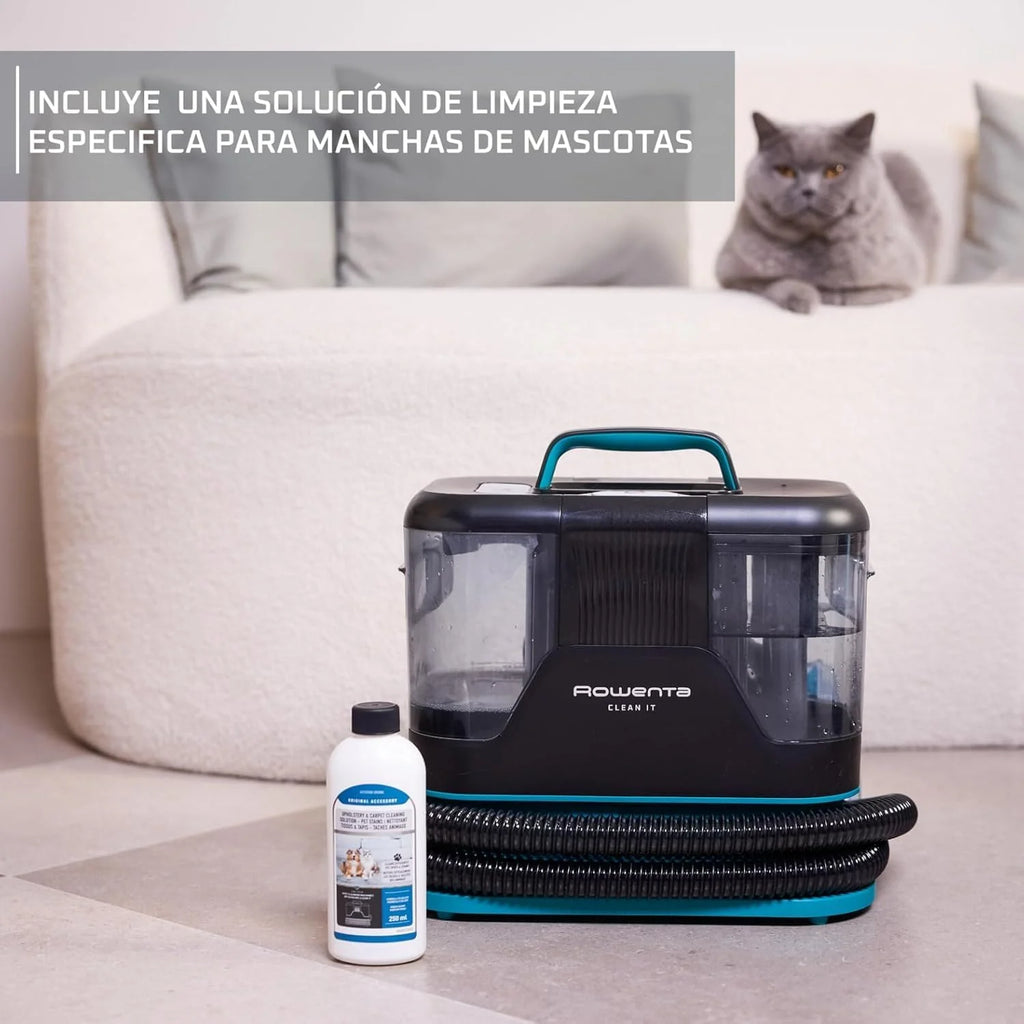 Rowenta Clean It, Odkurzacz do tapicerki, Szybkie i łatwe czyszczenie, Nadaje się do sprzątania po zwierzętach, Dywany, Wnętrza samochodów, 750W, 6 akcesoriów, IN5020F0