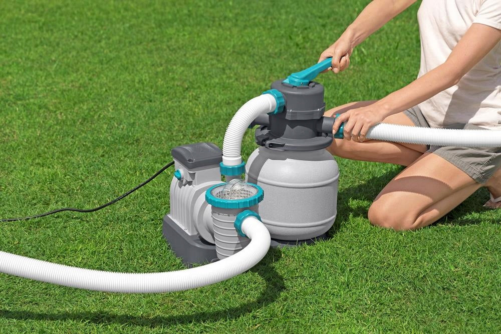 Bestway pompa piaskowa do basenu, filtr do basenów, 8327 l/h, złączki, węże