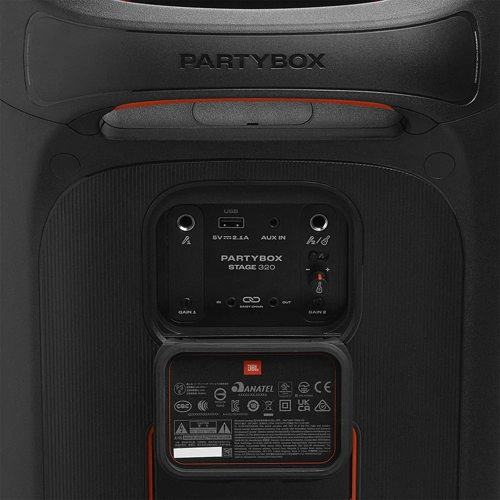 2026 JBL PartyBox Stage 320 Przenośny głośnik Bluetooth na imprezy – czarny