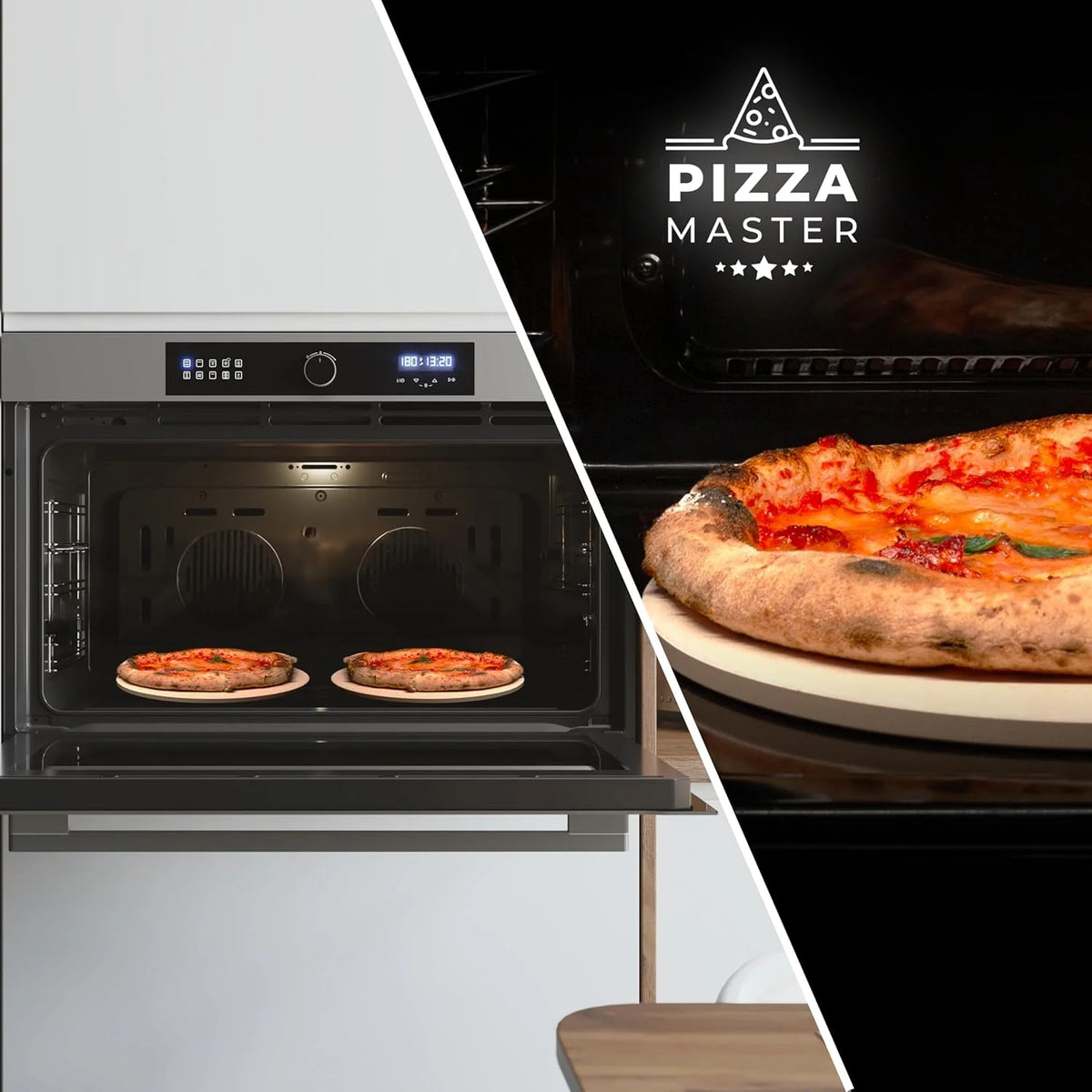 Piekarnik do zabudowy Cecotec Multifunción Bolero Hexa AF319000 Inox A 3800W, pojemność 133L, 11 funkcji z Airfryer Master, Pizza Master, Steam Assist, Steam EasyClean, 3D Cooking, Defrost