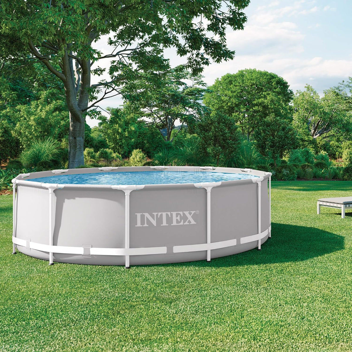 Intex 26716NP - Basen rozporowy okrągły Intex Prisma Frame 366x99 cm z pompą filtrującą