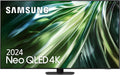 Telewizor 55 cali Neo QLED QN90D 4K Mini LED z ulepszoną rozdzielczością 4K, procesorem NQ4 AI Gen2 ze sztuczną inteligencją, Dolby Atmos, Q-Symphony i Motion Xcelerator 144 Hz