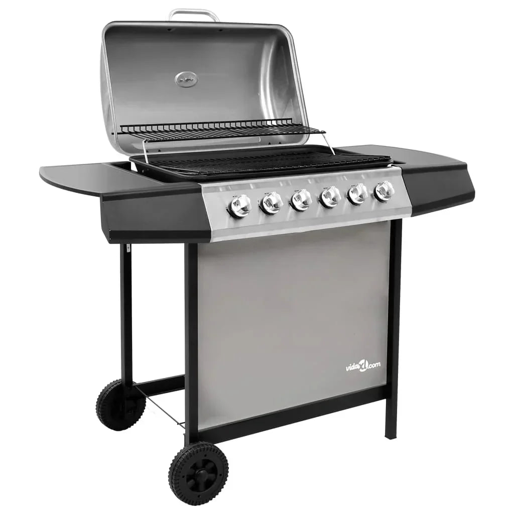2026 Grill gazowy 6-palnikowy czarno-srebrny V0288