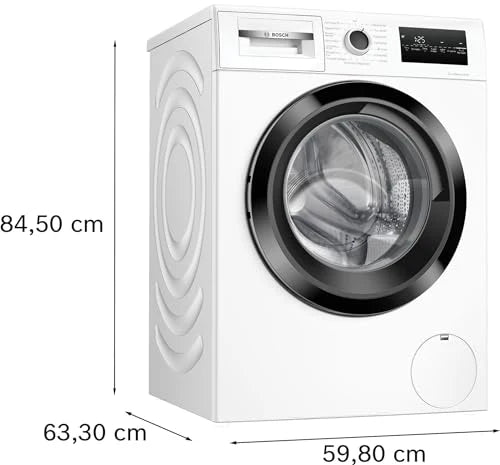 2025 Bosch WAN282K3, Serie 4, Pralka ładowana od przodu, 8 kg, 1400 obr./min, SpeedPerfect, maksymalna oszczędność energii i wody, funkcja dokładania prania, wyjątkowo higieniczna, AquaStop, IronAssist