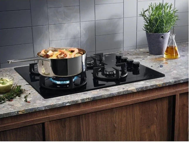 ELECTROLUX EGG6407K Gas hob 59x51cm 4 burners cast iron grate black