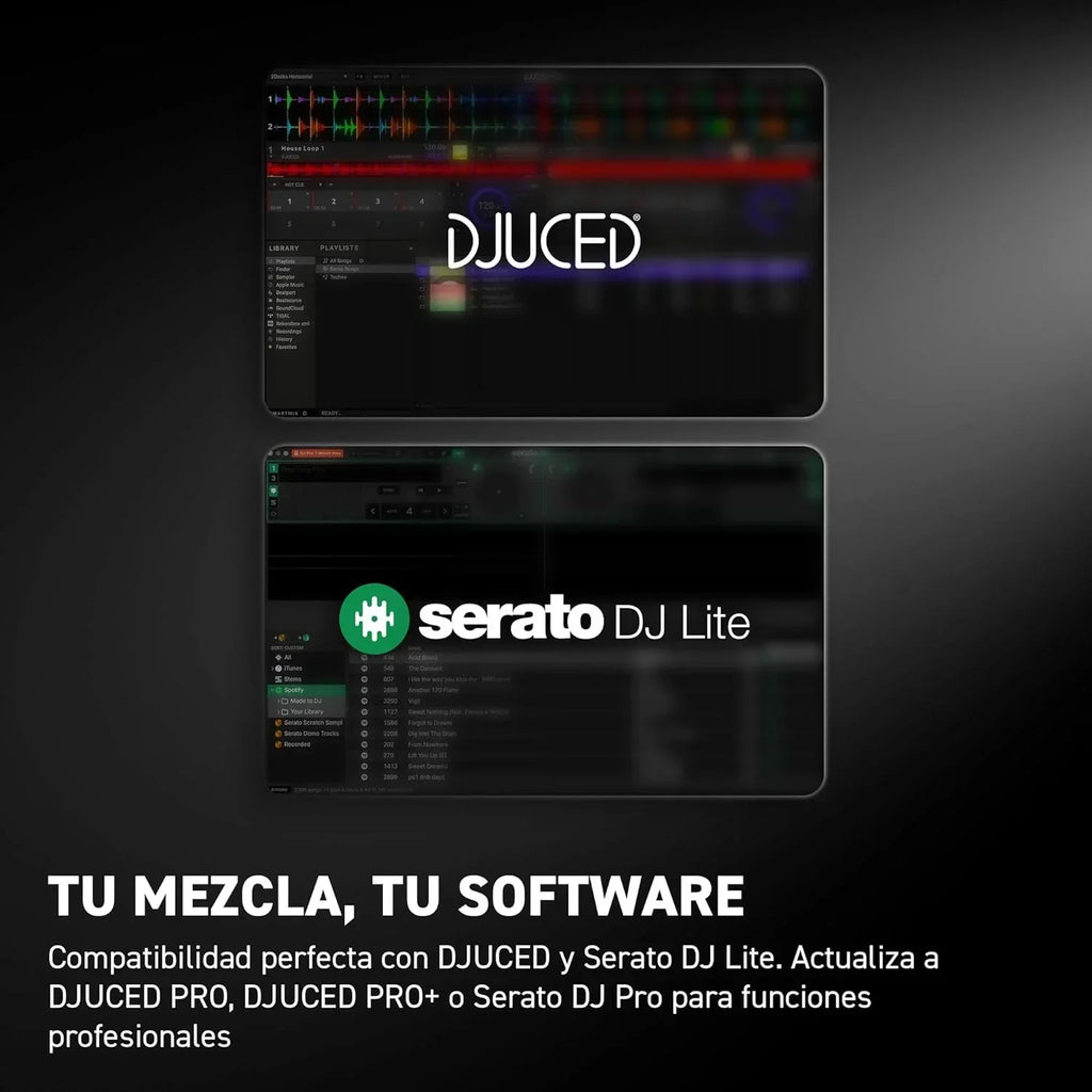 Hercules DJControl Inpulse 500 2-kanałowy kontroler DJ USB dla Serato DJ Lite i DJUCED