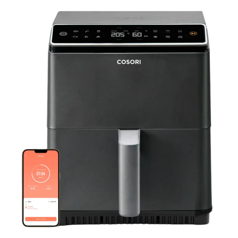 Cosori Dual Blaze Inteligentna frytkownica beztłuszczowa 6.4L – Ciemnoszara