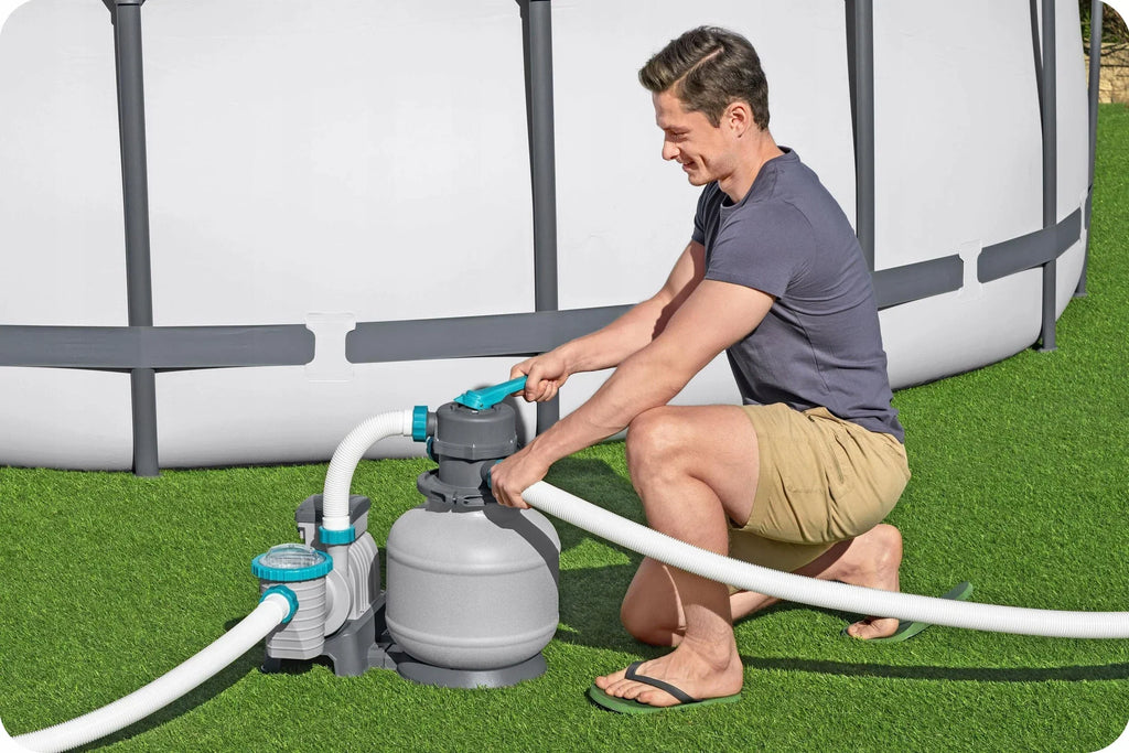 Bestway pompa piaskowa do basenu, filtr do basenów, 8327 l/h, złączki, węże