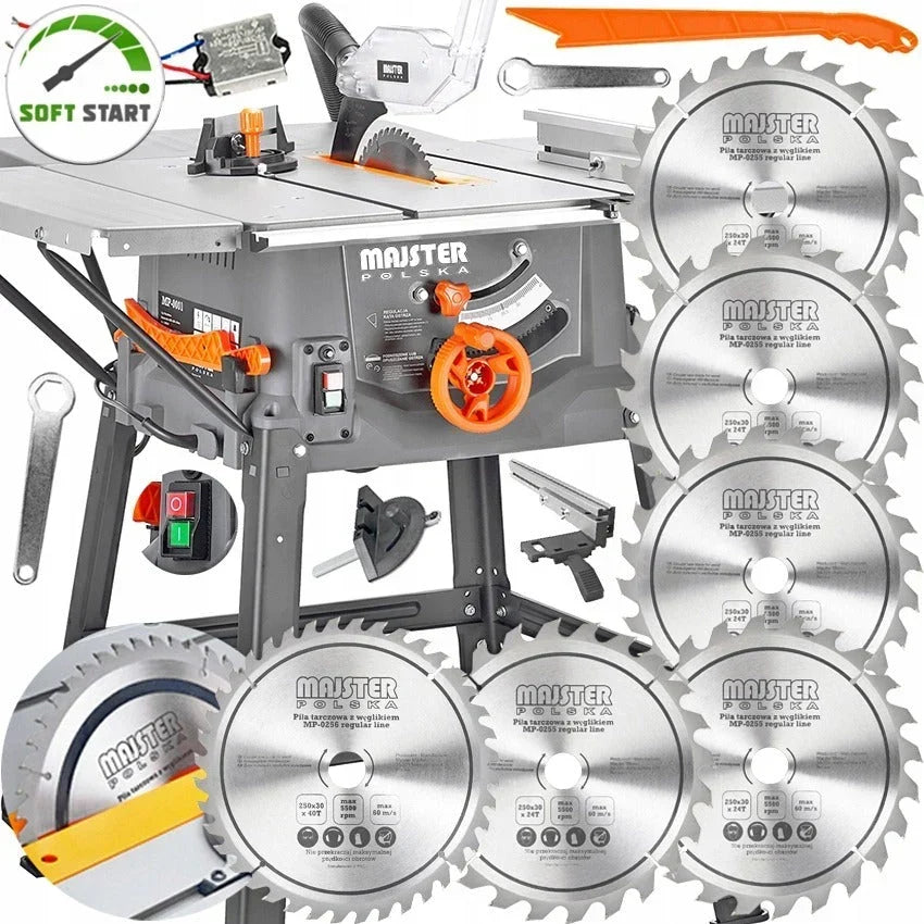 PIŁA STOŁOWA 3400W krajzega przecinarka 4 blaty tarczowa SOFT Start MP0001