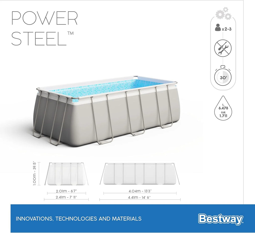 Basen prostokątny Power Steel™ 4,04 m x 2,01 m x 1,00 m