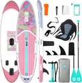 Niphean Dmuchana Deska Paddle Surf dla Dorosłych ze Wszystkimi Akcesoriami, Dmuchana Deska SUP 320cm dla Wszystkich Poziomów, SUP o Nośności 200kg dla 2 Osób, Deska Stand Up Paddle z Siedziskiem