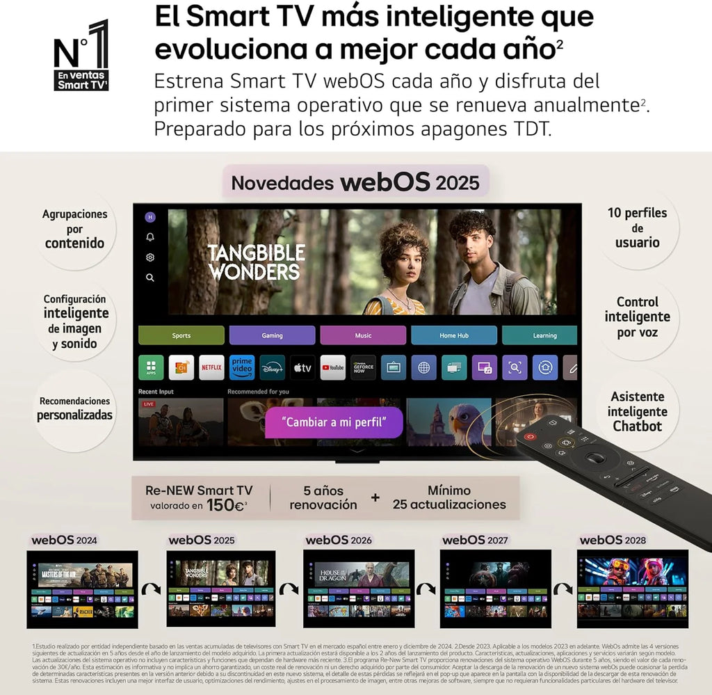 43NANO80A6B - Telewizor 43", 4K NanoCell, Smart TV, LED AI, WebOS 25, Wydajny i Inteligentny Procesor, Super Upscaling, Dolby Digital Plus, Alexa/Asystent Google, Czarny