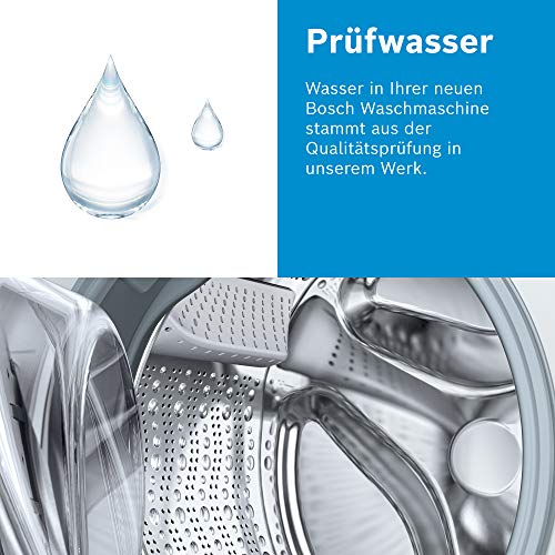 2025 Bosch WAN282K3, Serie 4, Pralka ładowana od przodu, 8 kg, 1400 obr./min, SpeedPerfect, maksymalna oszczędność energii i wody, funkcja dokładania prania, wyjątkowo higieniczna, AquaStop, IronAssist