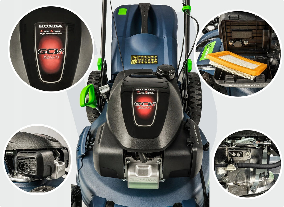 PETROL LAWNMOWER HONDA ENGINE POWERFUL SELF-PROPELLED LAWNMOWER + OIL