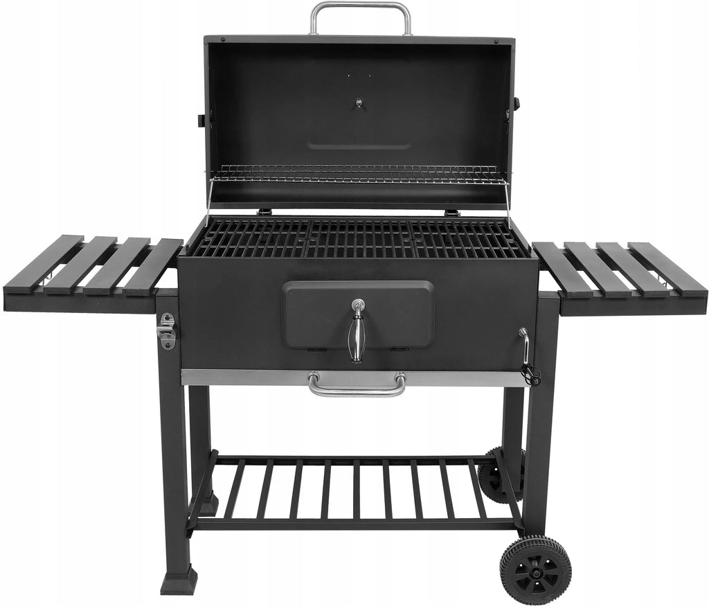 LARGE XXL CHARCOAL GRILL ADJUSTABLE CAST IRON GRATE 78x42.5mm 3 SHELVES LUND