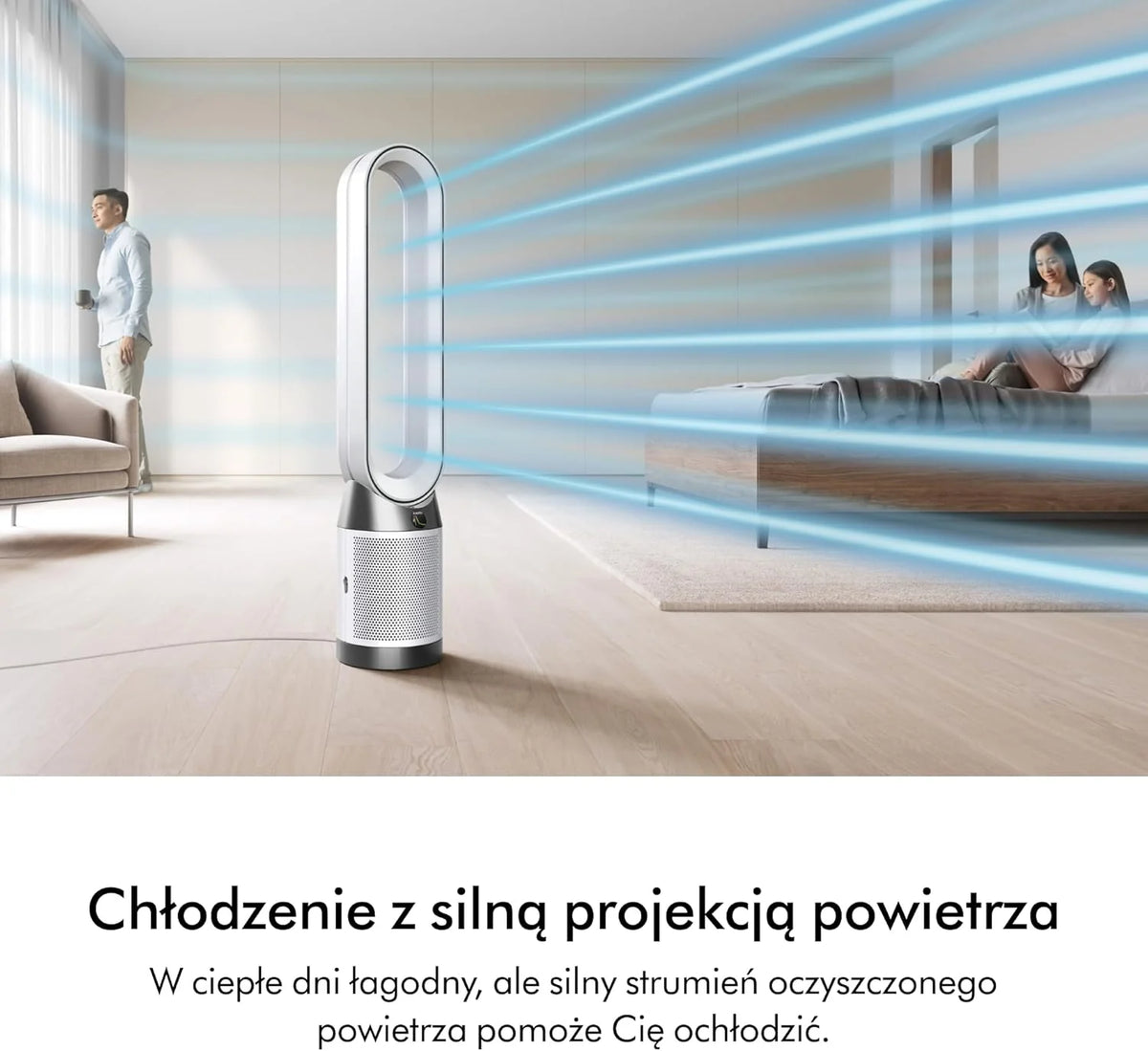 Dyson Purifier Cool PC1 Cooling High Power Air Purifier (White/White)