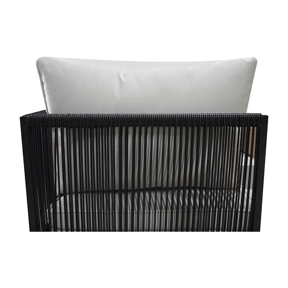 Jumi garden furniture set, with cushions, grey
