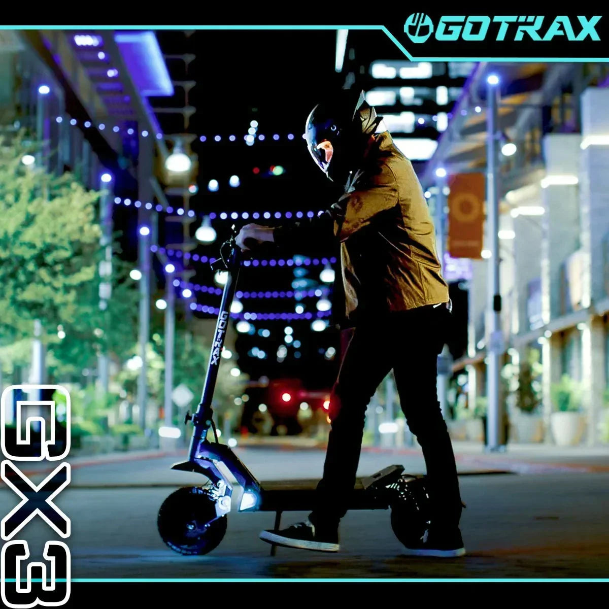 2026 Gotrax GX3 Terenowa Hulajnoga Elektryczna – Podwójny Silnik o Dużej Mocy, Prędkość Maksymalna 64 km/h, Opony Terenowe