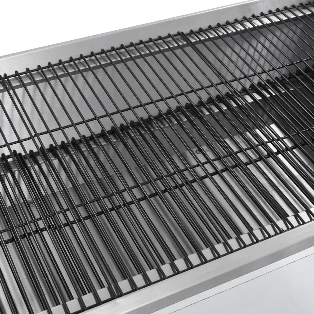 Parrilla do grilla z rożnem i silnikiem elektrycznym Vidaxl