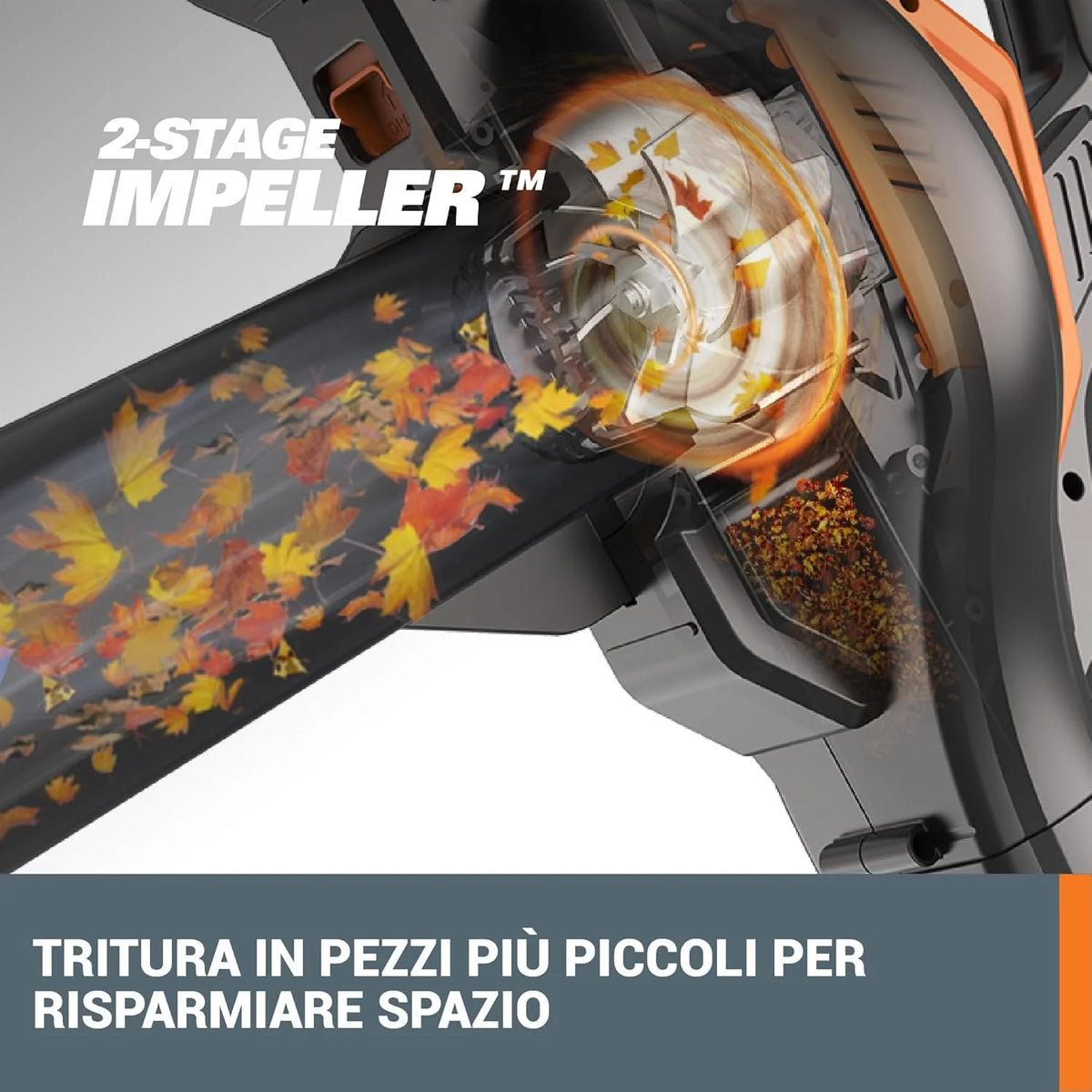 WORX Dmuchawa do Liści 40V Max 2x20V | WG583E | PowerShare |W Zestawie 2 Akumulatory i Podwójna Ładowarka |Funkcja 2w1 Dmuchawa i Odkurzacz – Worek 35L | Dysze w Zestawie | Lekka
