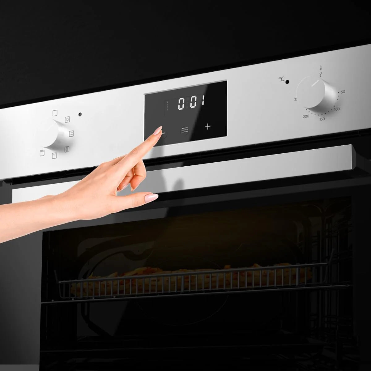 Piekarnik do zabudowy Cecotec Horno Integrable Multifunción 70L Bolero Hexa M226001 Line A. 2800W, 7 funkcji, wyświetlacz, Steam Base XXL, Steam Assist, Steam EasyClean, wentylator chłodzący, tryb Eco, tryb konwekcji, tryb grill