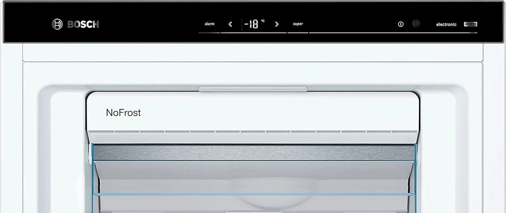 Bosch GSN51AWCV Seria 6 - Zamrażarka wolnostojąca, 161 x 70 cm, 175 kWh rocznie, biała, 290 L, rozmiar XXL, oświetlenie LED, VarioZone, NoFrost